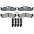 Raybestos ATD965M Disc Brake Pad Set Brake Parts Inc Raybestos AT Overstock Metallic Disc Brake Pad Set