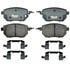Raybestos ATD969C Disc Brake Pad Set Brake Parts Inc Raybestos AT Overstock Ceramic Disc Brake Pad Set