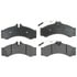 Raybestos ATD949M Disc Brake Pad Set Brake Parts Inc Raybestos AT Overstock Metallic Disc Brake Pad Set