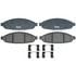 ATD997C by RAYBESTOS - Brake Parts Inc Raybestos AT Overstock Ceramic Disc Brake Pad Set