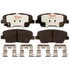 EHT1439H by RAYBESTOS - Raybestos Element3 Hybrid Brake Pad Set
