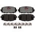 EHT1628H by RAYBESTOS - Raybestos Element3 Hybrid Brake Pad Set