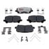 EHT1724H by RAYBESTOS - Raybestos Element3 Hybrid Brake Pad Set