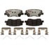 Raybestos EHT1839H Disc Brake Pad Set Raybestos Element3 Hybrid Brake Pad Set