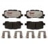 Raybestos EHT1954H Disc Brake Pad Set Raybestos Element3 Hybrid Brake Pad Set