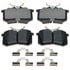 EHT340H by RAYBESTOS - Raybestos Element3 Hybrid Brake Pad Set
