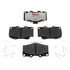 EHT436AH by RAYBESTOS - Raybestos Element3 Hybrid Brake Pad Set