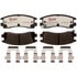 EHT508H by RAYBESTOS - Raybestos Element3 Hybrid Brake Pad Set