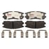 EHT580H by RAYBESTOS - Raybestos Element3 Hybrid Brake Pad Set