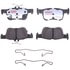 EHT1833H by RAYBESTOS - Raybestos Element3 Hybrid Brake Pad Set