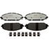 EHT2179H by RAYBESTOS - Raybestos Element3 Hybrid Brake Pad Set