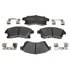 Raybestos MGD1522CH Disc Brake Pad Set Raybestos R-Line Ceramic Brake Pad Set