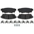 Raybestos MGD1805CH Disc Brake Pad Set Raybestos R-Line Ceramic Brake Pad Set