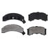 Raybestos MGD262M Disc Brake Pad Set Raybestos R-Line Metallic Brake Pad Set