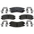 Raybestos MGD714CH Disc Brake Pad Set Raybestos R-Line Ceramic Brake Pad Set