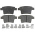 Raybestos PGD1071C Disc Brake Pad Set Brake Parts Inc Raybestos Element3 Overstock Ceramic Disc Brake Pad Set