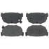PGD272 by RAYBESTOS - Brake Parts Inc Raybestos Element3 Overstock Organic Disc Brake Pad Set