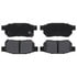 Raybestos PGD374M Disc Brake Pad Set Brake Parts Inc Raybestos Element3 Overstock Metallic Disc Brake Pad Set