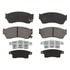 Raybestos PGD451M Disc Brake Pad Set Raybestos Element3 Metallic Brake Pad Set