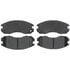 PGD470M by RAYBESTOS - Brake Parts Inc Raybestos Element3 Overstock Metallic Disc Brake Pad Set