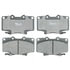 Raybestos PGD502C Disc Brake Pad Set Raybestos Element3 Ceramic Brake Pad Set