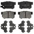PGD537C by RAYBESTOS - Brake Parts Inc Raybestos Element3 Overstock Ceramic Disc Brake Pad Set