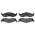 Raybestos PGD576M Disc Brake Pad Set Brake Parts Inc Raybestos Element3 Overstock Metallic Disc Brake Pad Set