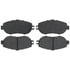 PGD612M by RAYBESTOS - Brake Parts Inc Raybestos Element3 Overstock Metallic Disc Brake Pad Set