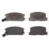 PGD657 by RAYBESTOS - Raybestos Element3 Organic Brake Pad Set