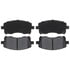 PGD721 by RAYBESTOS - Brake Parts Inc Raybestos Element3 Overstock Organic Disc Brake Pad Set