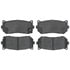 PGD775 by RAYBESTOS - Brake Parts Inc Raybestos Element3 Overstock Organic Disc Brake Pad Set