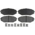 Raybestos PGD793C Disc Brake Pad Set Brake Parts Inc Raybestos Element3 Overstock Ceramic Disc Brake Pad Set