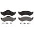PGD820M by RAYBESTOS - Raybestos Element3 Metallic Brake Pad Set
