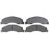 Raybestos SGD1328M Disc Brake Pad Set Brake Parts Inc Raybestos Service Grade Metallic Disc Brake Pad Set