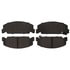 SGD273 by RAYBESTOS - Raybestos Service Grade Organic Brake Pad Set