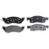 Raybestos SGD344M Disc Brake Pad Set Brake Parts Inc Raybestos Service Grade Metallic Disc Brake Pad Set