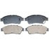 Raybestos SGD562C Disc Brake Pad Set Brake Parts Inc Raybestos Service Grade Ceramic Disc Brake Pad Set