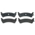 SGD625M by RAYBESTOS - Raybestos Service Grade Metallic Brake Pad Set
