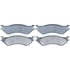 SGD758M by RAYBESTOS - Raybestos Service Grade Metallic Brake Pad Set