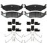 SP1046PSH by RAYBESTOS - Raybestos Specialty - Police Metallic Brake Pad Set