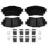 Raybestos MGD2305CH Disc Brake Pad Set Raybestos Element3 Hybrid Brake Pad Set