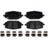 MGD2397CH by RAYBESTOS - Raybestos Element3 Hybrid Brake Pad Set