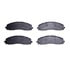 4000-1691-00 by DYNAMIC FRICTION COMPANY - DFC 4000 HybriDynamic Brake Pads