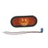 Grote 52543 Turn Signal Light Oval Torsion Mount� III Side Turn/Marker Lamp, Yellow, Female Pin (52513 + 92420 + 67000)