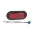 Grote 52582 Brake / Tail / Turn Signal Light Oval Torsion Mount III Stop/Tail/Turn Lamp, Red, Male-Pin (52562 + 92420 +