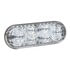 78195 by GROTE - 6" Oval LED Strobe Lights with S-Link Synchronization, Blue w/ Clear Lens, 12V/24V