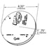 53553 by GROTE - SuperNova LED Stop Tail Turn Light - Yellow, 4", 10 Diode, Hard Shell Conn., AUX Turn