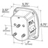 53650 by GROTE - SuperNova LED Stop Tail Turn Light - 3-Stud Metri-Pack, with Double Connector, w/ License Lamp