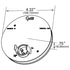 55103 by GROTE - SuperNova(R) 4" Full-Pattern LED Stop Tail Turn Lights, Rear Turn, Grommet Mount, Male Pin