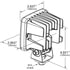 63F61 by GROTE - Trilliant Cube 2.0 LED Work Lights, Flood, Hard Shell SuperSeal w/ Pigtail